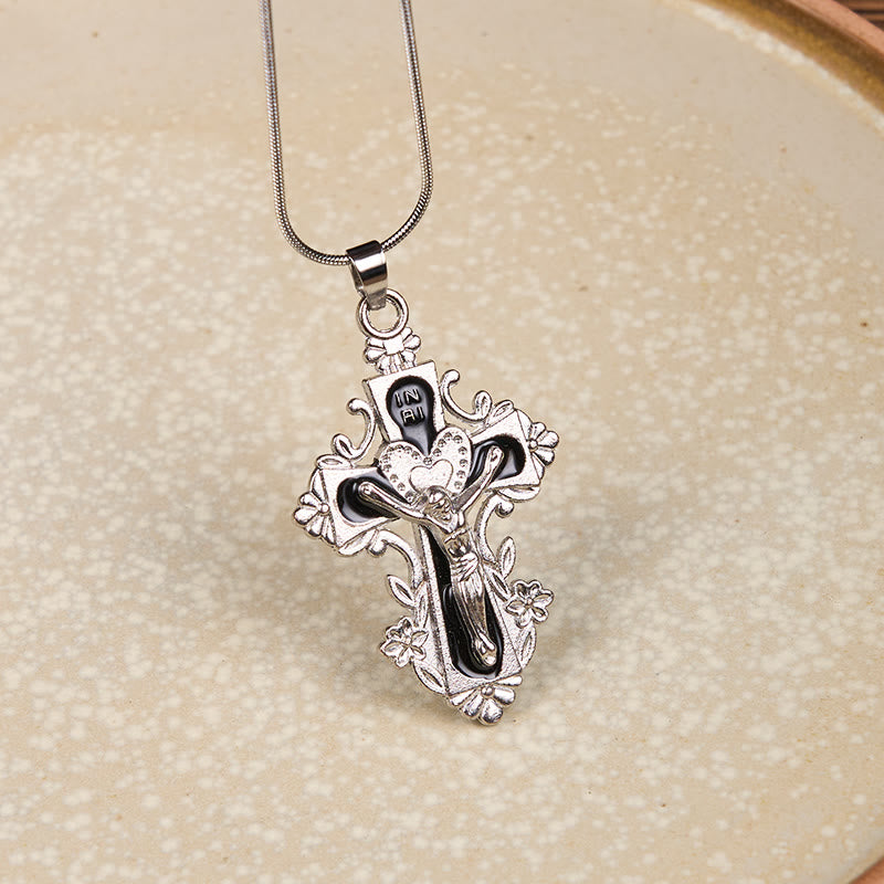 FREE Today:  5 Color Classic Style Jesus Cross Faith Crucifix Pendant Necklace