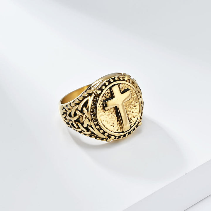 FREE Today: Minimalist Style Cross Divine Faith Heavy Duty Ring