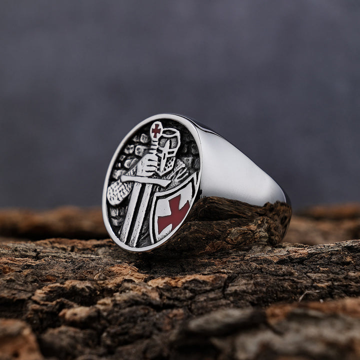 FREE Today: Retro Classic Style Knights Templar Cross Divine Faith Ring