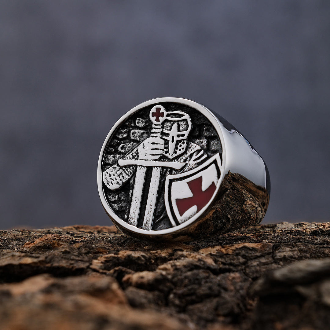 FREE Today: Retro Classic Style Knights Templar Cross Divine Faith Ring