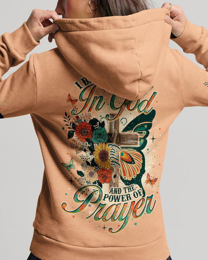 Christianartworkshop I Believe In God Butterfly Women's All Over Print Shirt