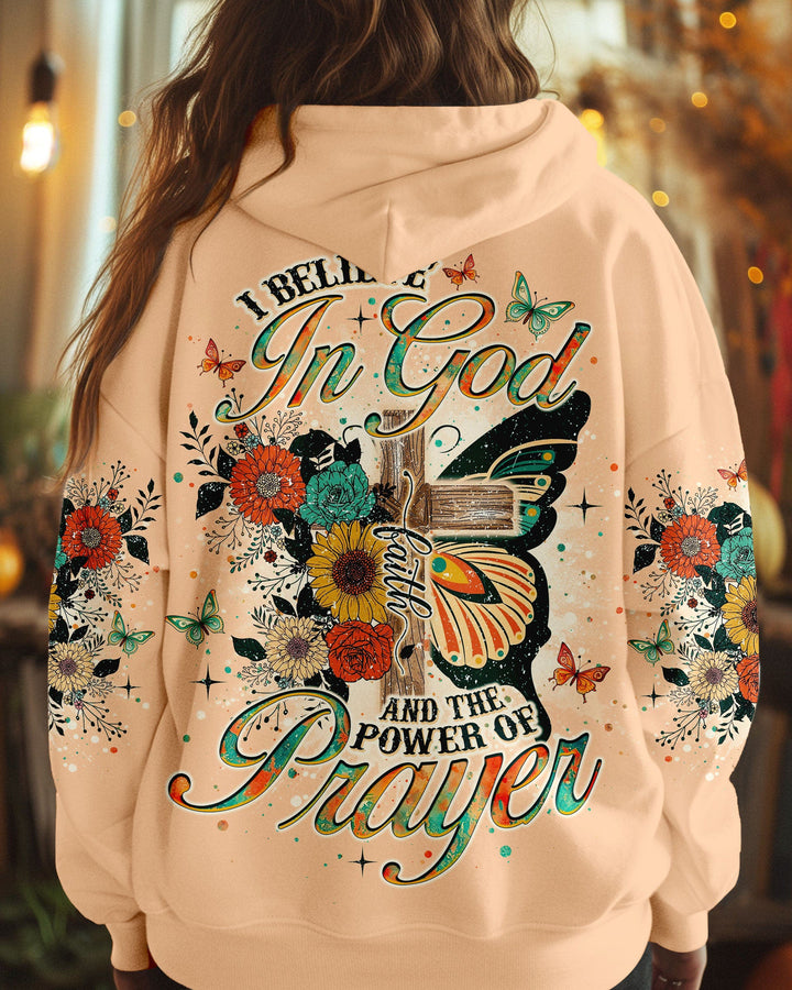 Christianartworkshop I Believe In God Butterfly Women's All Over Print Shirt