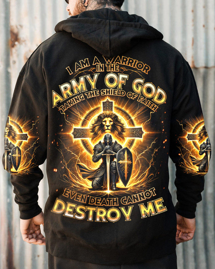 Christianartworkshop I Am A Warrior In The Army Of God Men's All Over Print Shirt