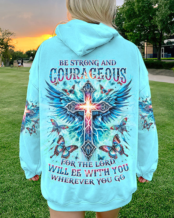 Christianartworkshop Be Strong And Courageous Women's All Over Print Shirt