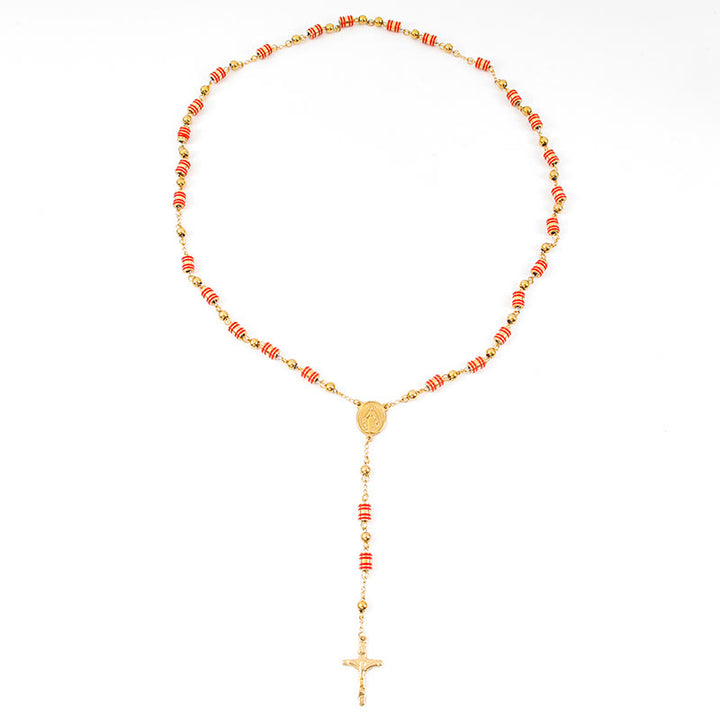 Christianartworkshop Red Silicone Rosary Beads