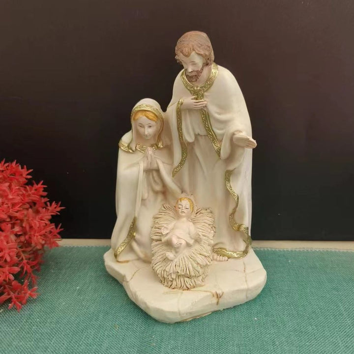 Christianartworkshop Nativity Holy Family Figurine Set Desktop Decorations Ornament