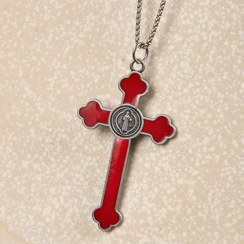 FREE Today: Multicolor Retro Style Classical Crucifix Faith Protection Pendant Necklace