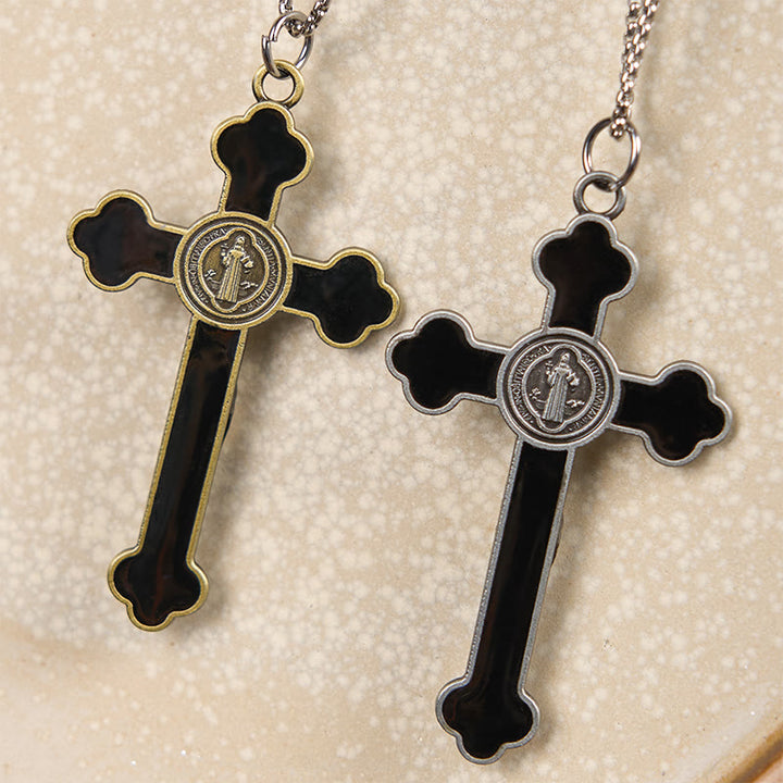 FREE Today: Multicolor Retro Style Classical Crucifix Faith Protection Pendant Necklace