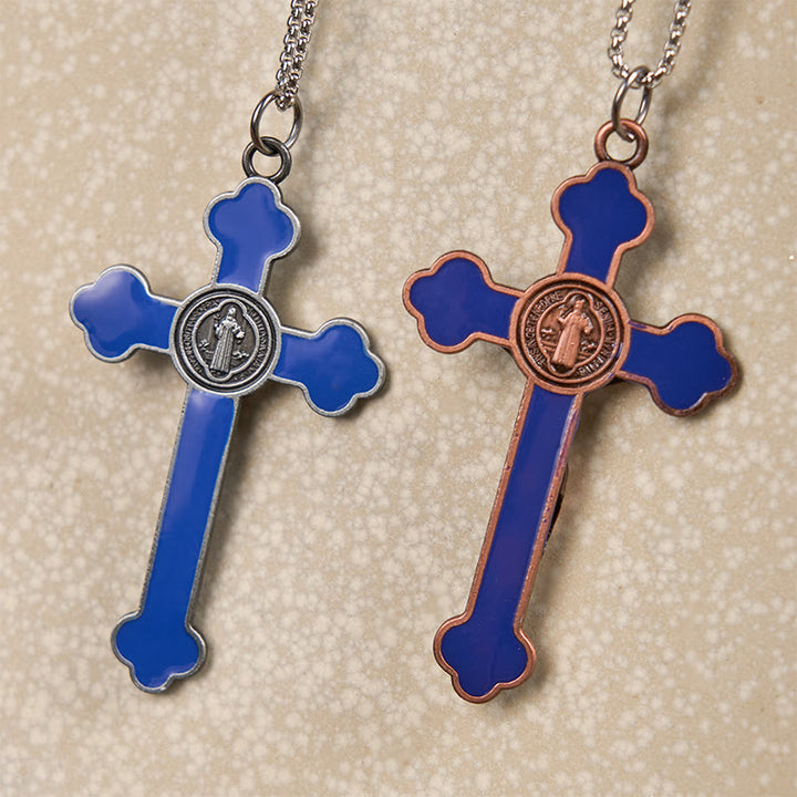 FREE Today: Multicolor Retro Style Classical Crucifix Faith Protection Pendant Necklace