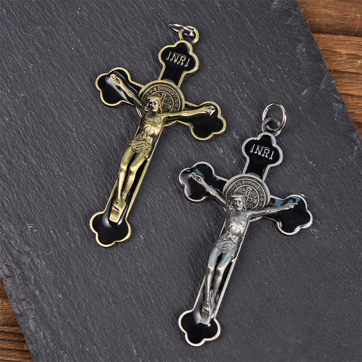 FREE Today: Multicolor Retro Style Classical Crucifix Faith Protection Pendant Necklace