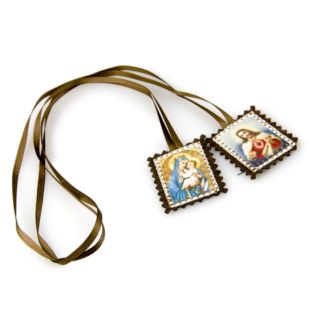 Christianartworkshop Sacred Heart and Madonna Scapular – A Dual Devotion to Jesus and Mary