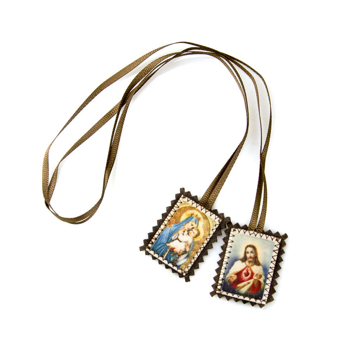 Christianartworkshop Sacred Heart and Madonna Scapular – A Dual Devotion to Jesus and Mary