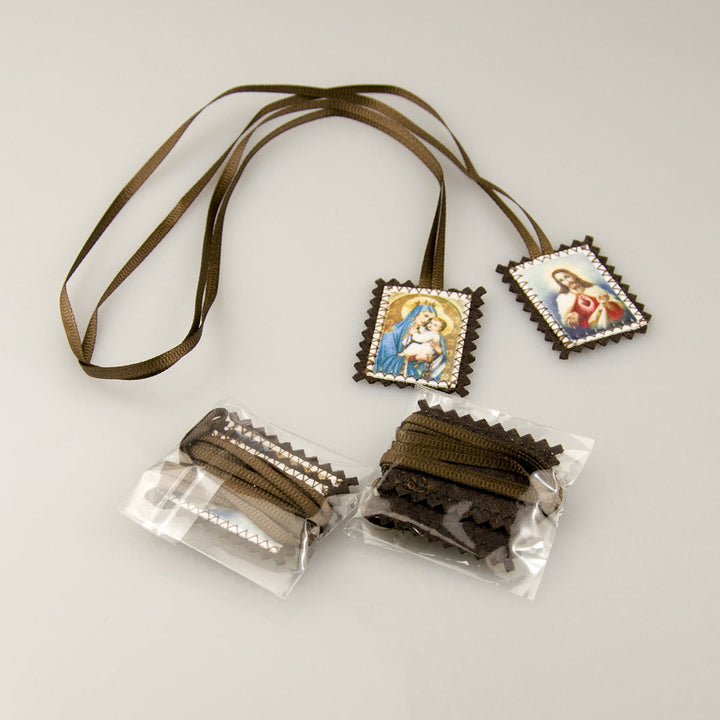 Christianartworkshop Sacred Heart and Madonna Scapular – A Dual Devotion to Jesus and Mary