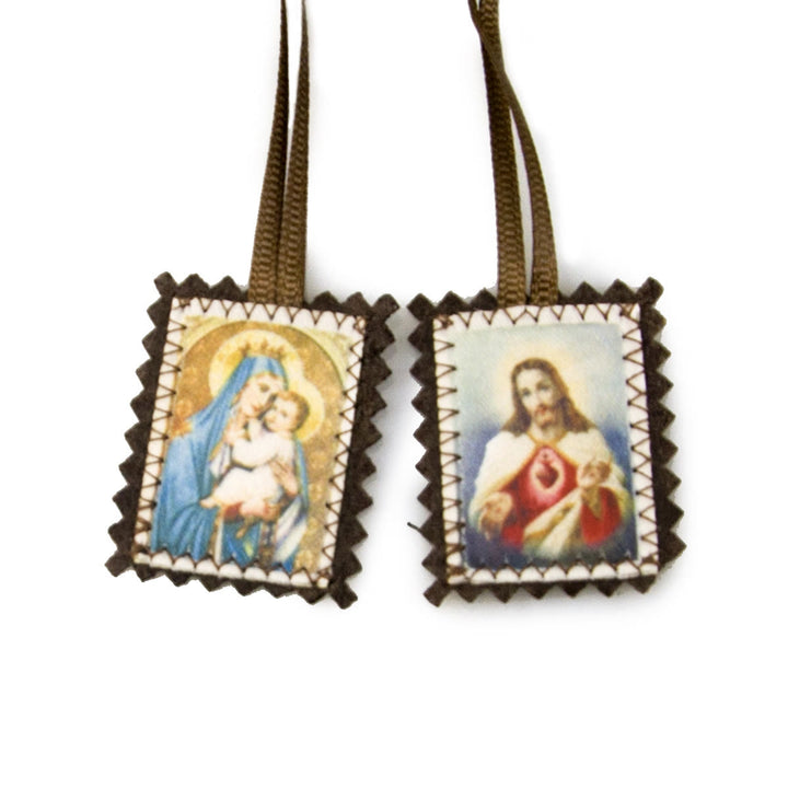 Christianartworkshop Sacred Heart and Madonna Scapular – A Dual Devotion to Jesus and Mary