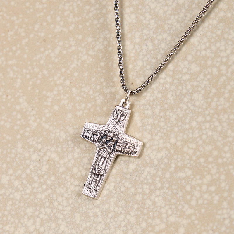 FREE Today: Retro Style Jesus and His Sheep The Good Shepherd Pendant Necklace