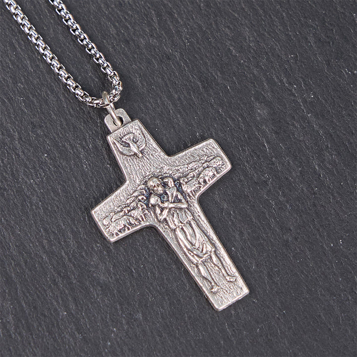 FREE Today: Retro Style Jesus and His Sheep The Good Shepherd Pendant Necklace