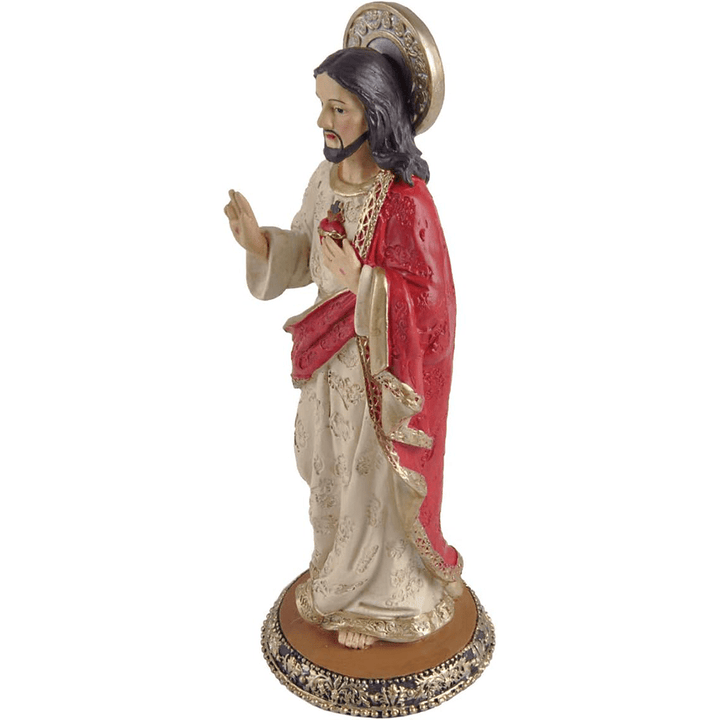 Christianartworkshop Statue of the Sacred Heart of Jesus Resin Church Souvenirs Desktop Ornament