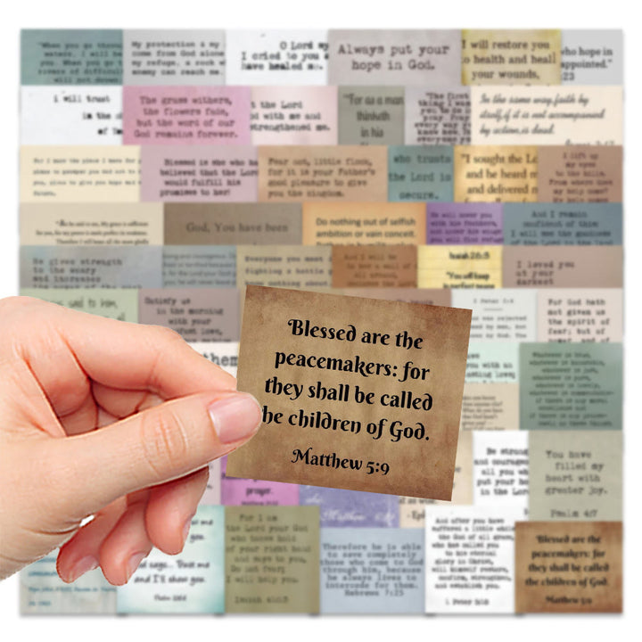 Christianartworkshop Classic Religious Bible Verse Inspiring Quotes Faith Stickers