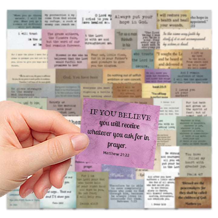 Christianartworkshop Classic Religious Bible Verse Inspiring Quotes Faith Stickers