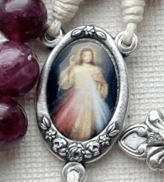 Christianartworkshop Divine Mercy Centerpiece for Rosary