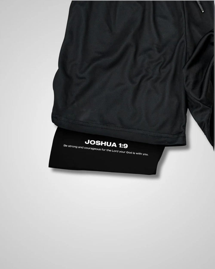 Christianartworkshop Joshua 1:9 Lion Performance Shorts