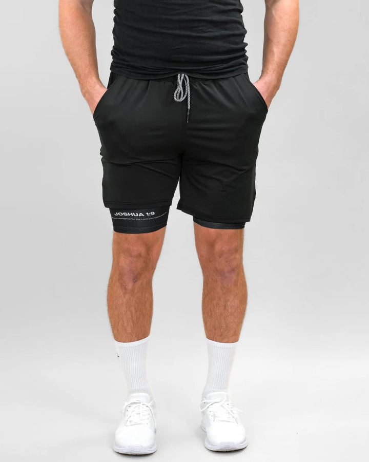 Joshua 1:9 Lion Performance Shorts