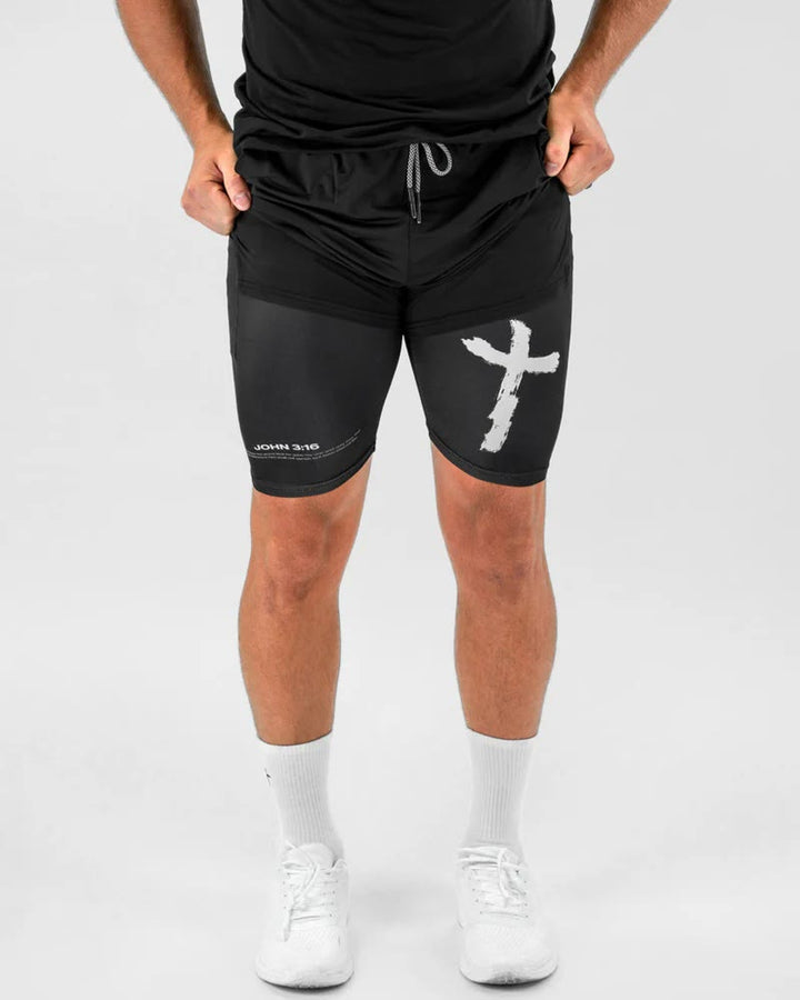 John 3:16 Cross Performance Shorts