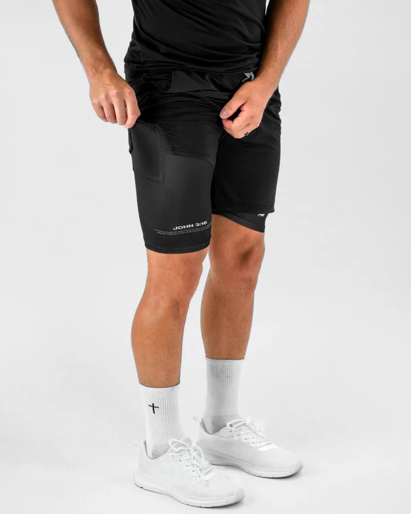 John 3:16 Cross Performance Shorts