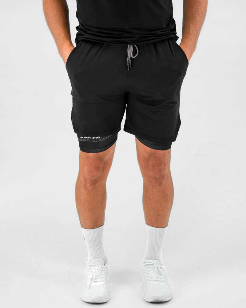 John 3:16 Cross Performance Shorts