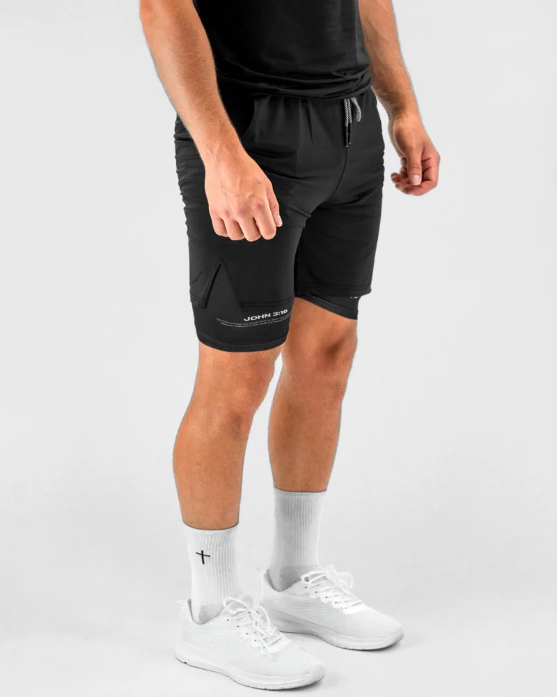 John 3:16 Cross Performance Shorts