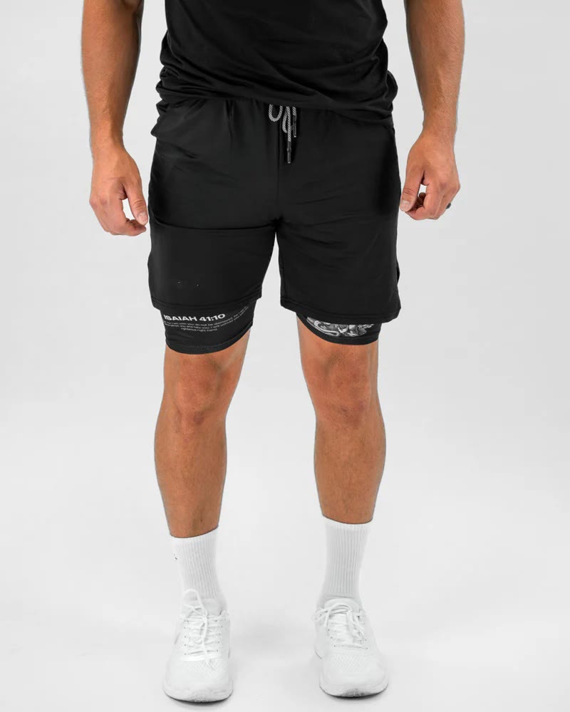 Isaiah 41:10 Angel & Devil Performance Shorts