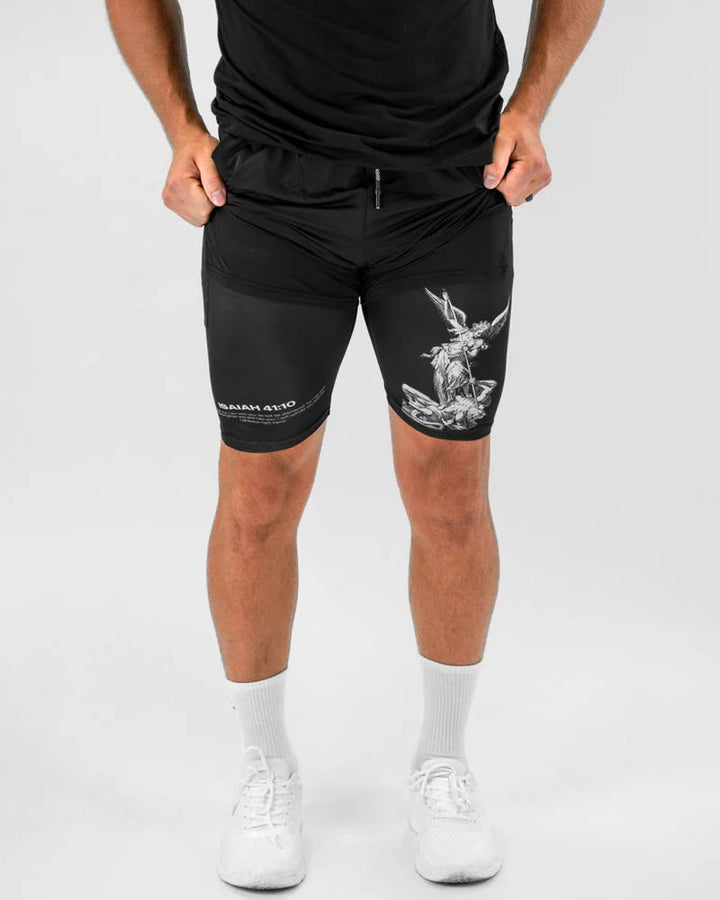 Isaiah 41:10 Angel & Devil Performance Shorts