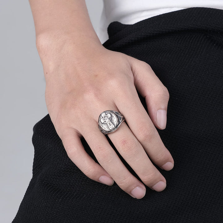 FREE Today: Eternal Faith Celtic Cross Ring - A Symbol of Timeless Devotion