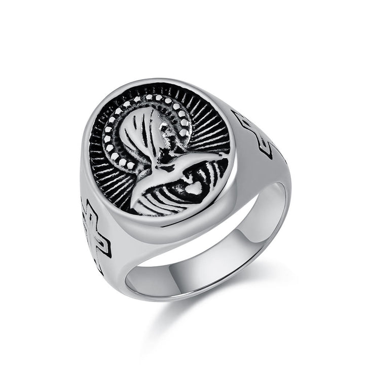 Christianartworkshop Divine Grace Blessed Virgin Mary Ring - A Tribute to Holy Love - image 7