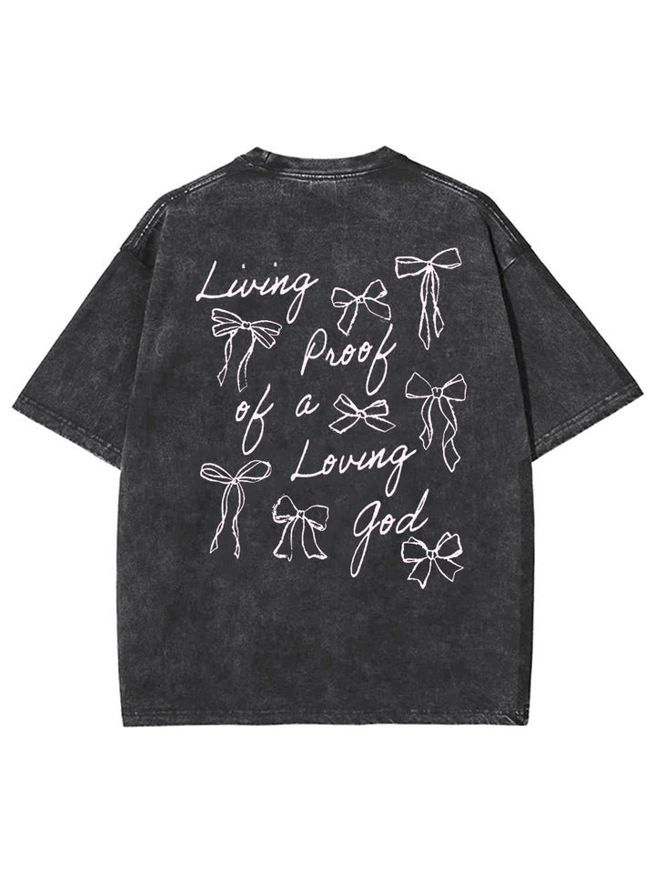 Living Proof Of A Loving God Unisex Washed T-Shirt