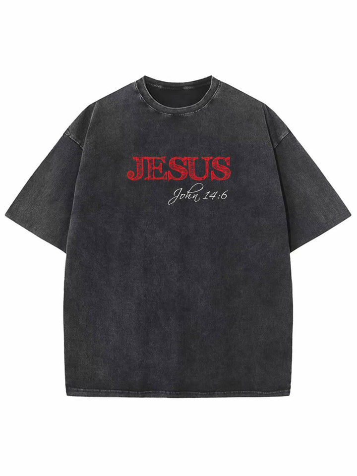 Christianartworkshop Truth Is Jesus Is Truth Unisex Washed T-shirt