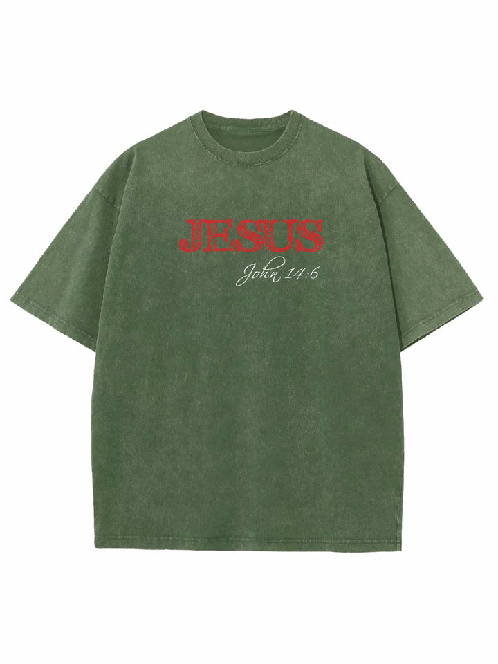 Christianartworkshop Truth Is Jesus Is Truth Unisex Washed T-shirt