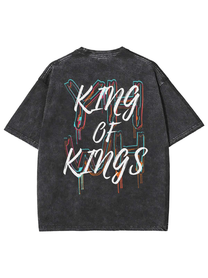 Christianartworkshop King Of Kings Unisex Washed T-shirt