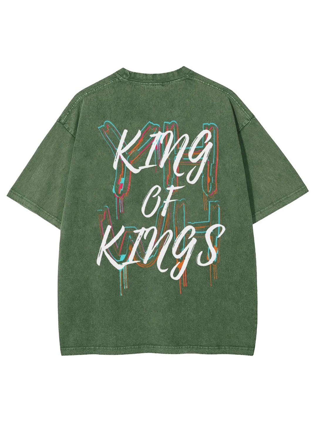 Christianartworkshop King Of Kings Unisex Washed T-shirt