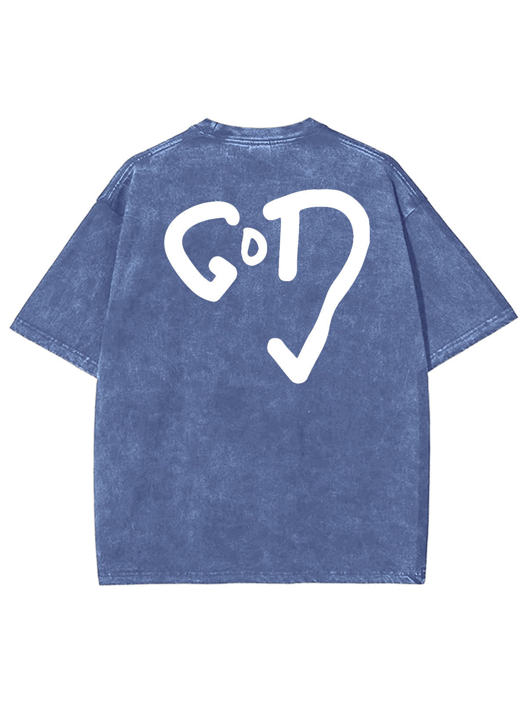 Christianartworkshop God Heart Unisex Washed T-shirt