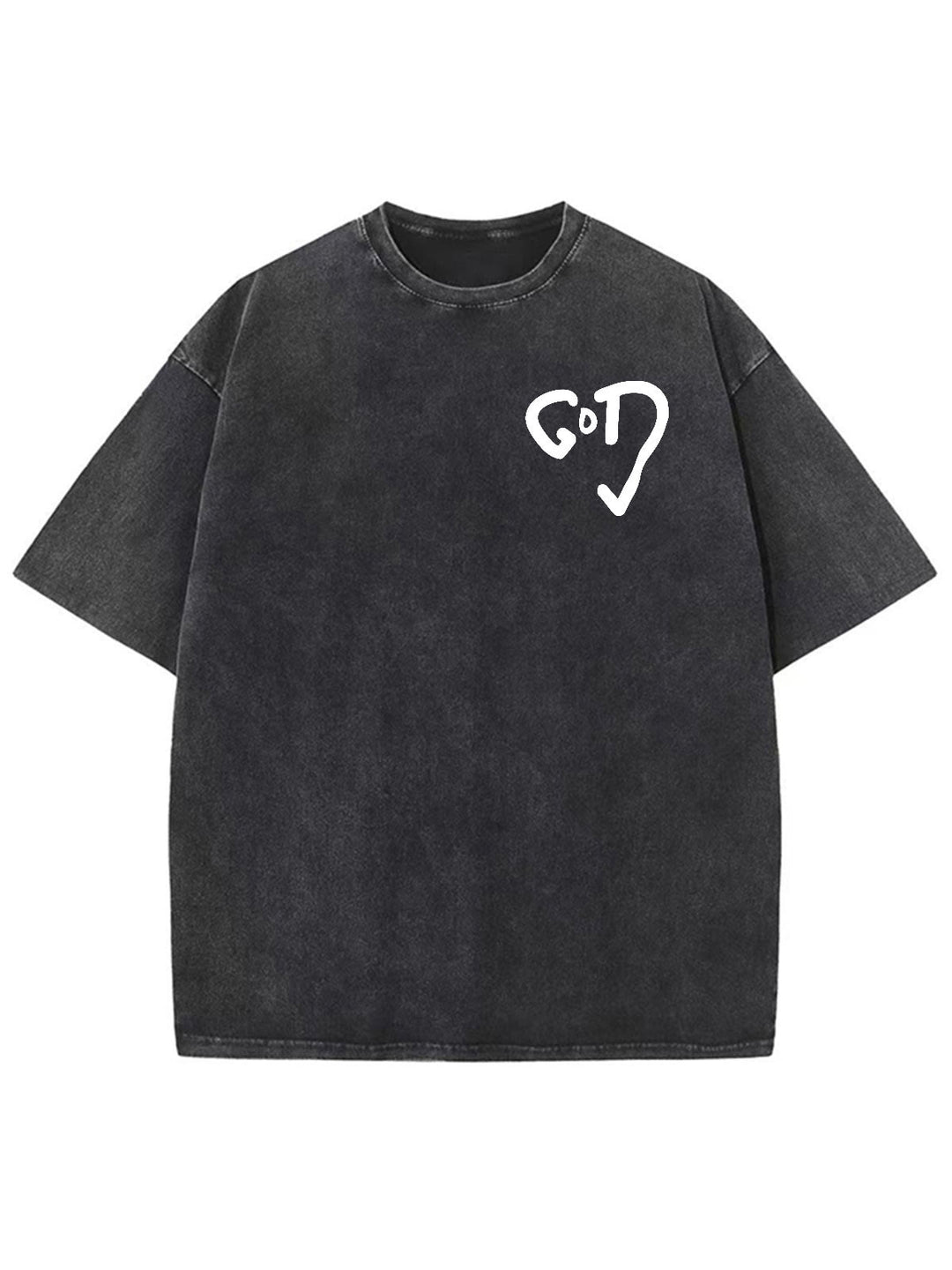 God Heart Unisex Washed T-Shirt