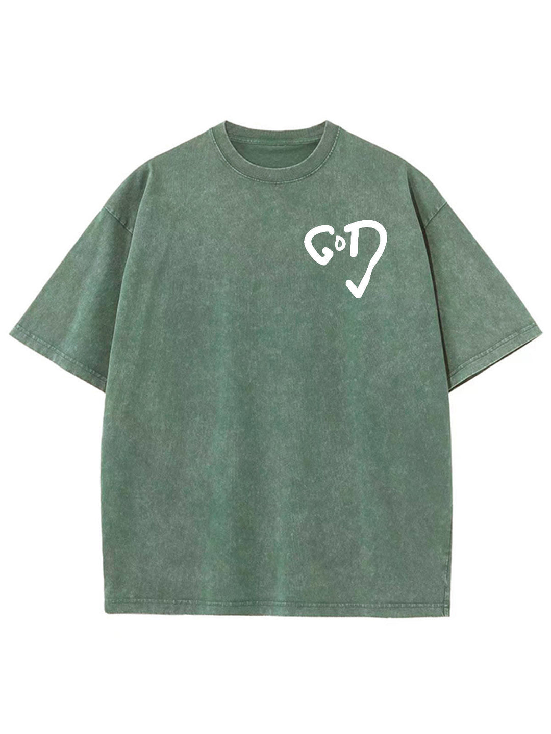 God Heart Unisex Washed T-Shirt