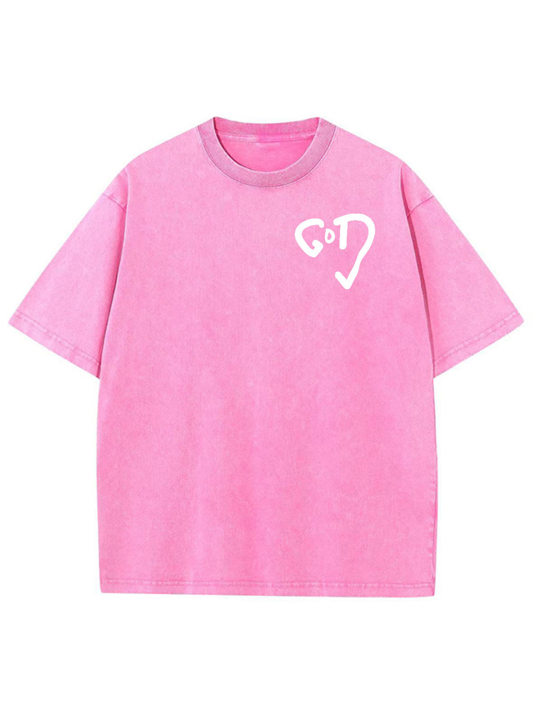 God Heart Unisex Washed T-Shirt