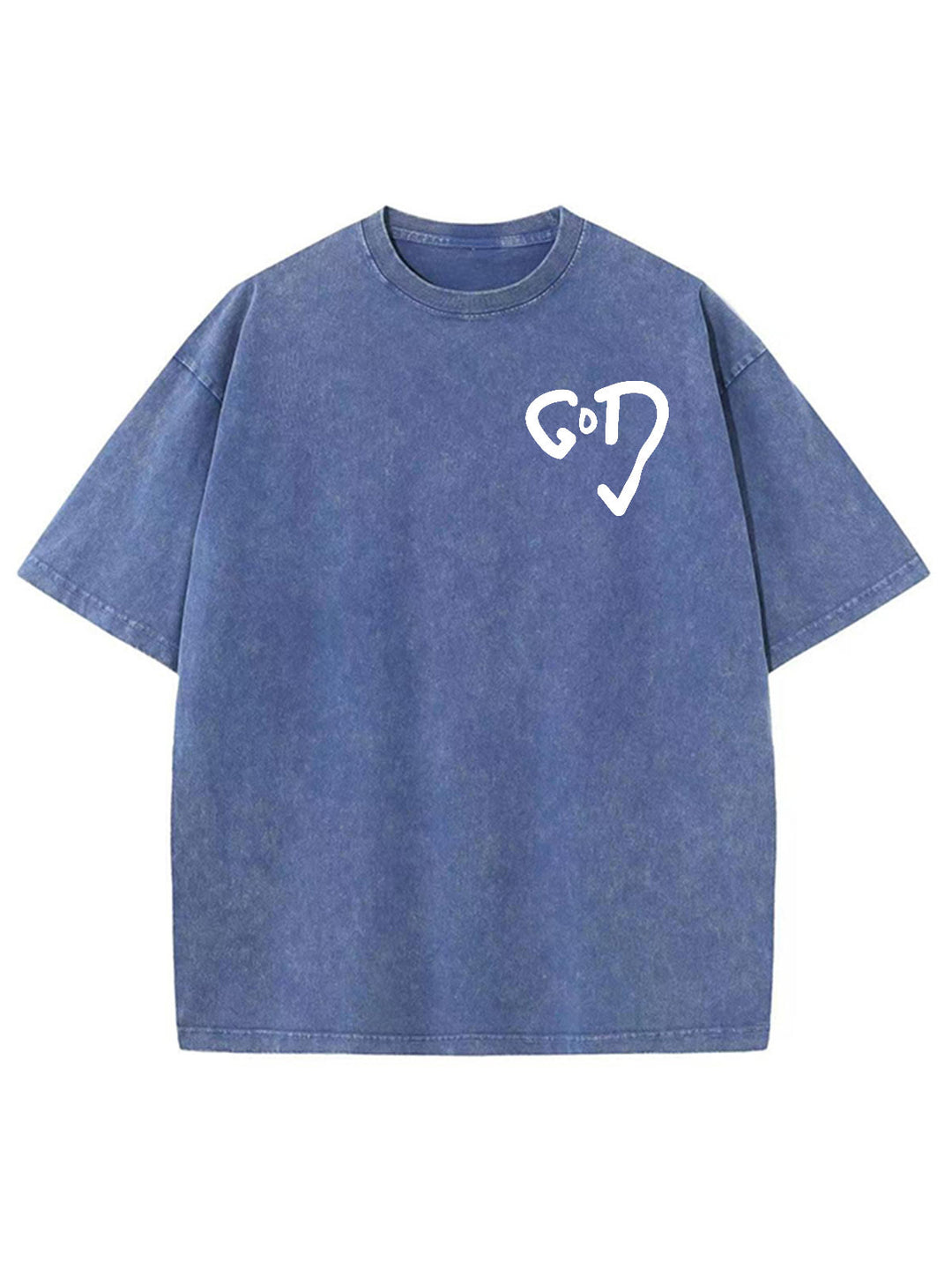 God Heart Unisex Washed T-Shirt