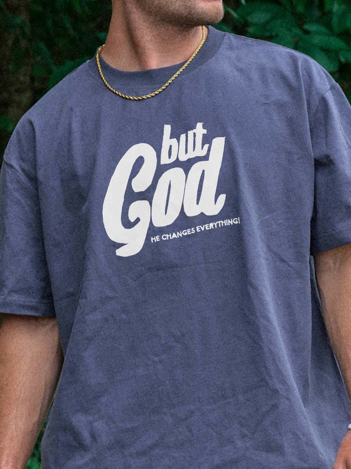 But God Hand-Stitched Tee