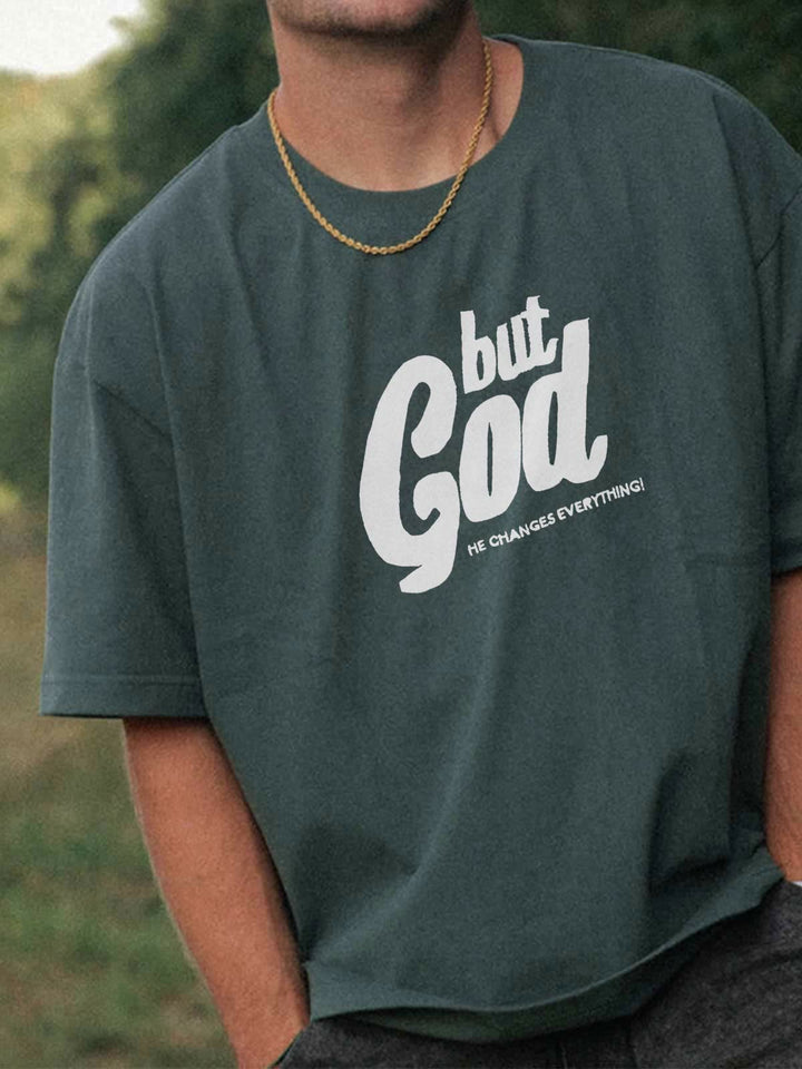 But God Hand-Stitched Tee