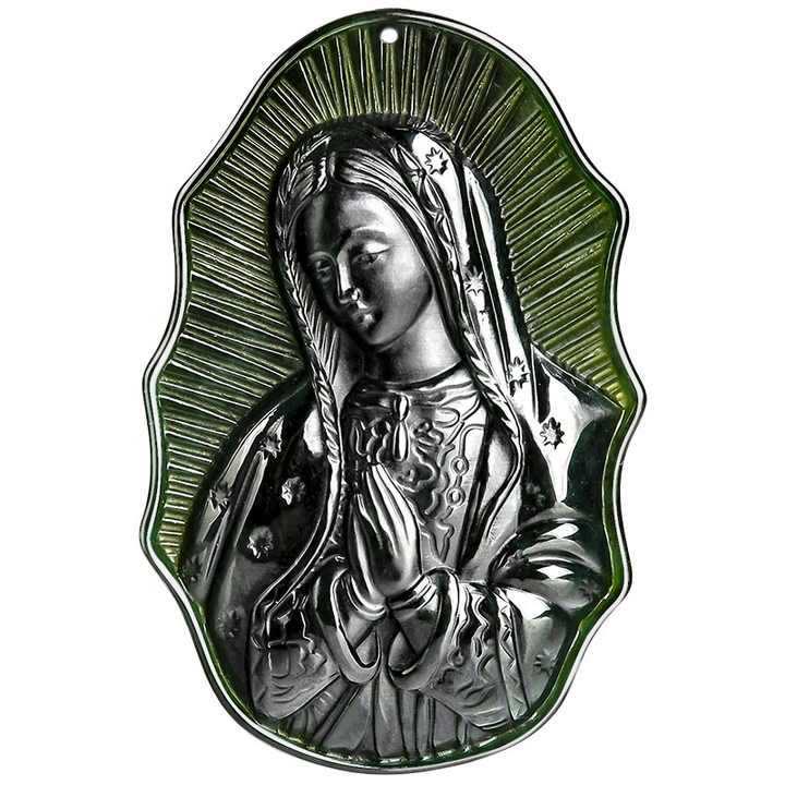 Christianartworkshop Our Lady of Guadalupe Hetian Black Jade Necklace - An Emblem of Sacred Devotion