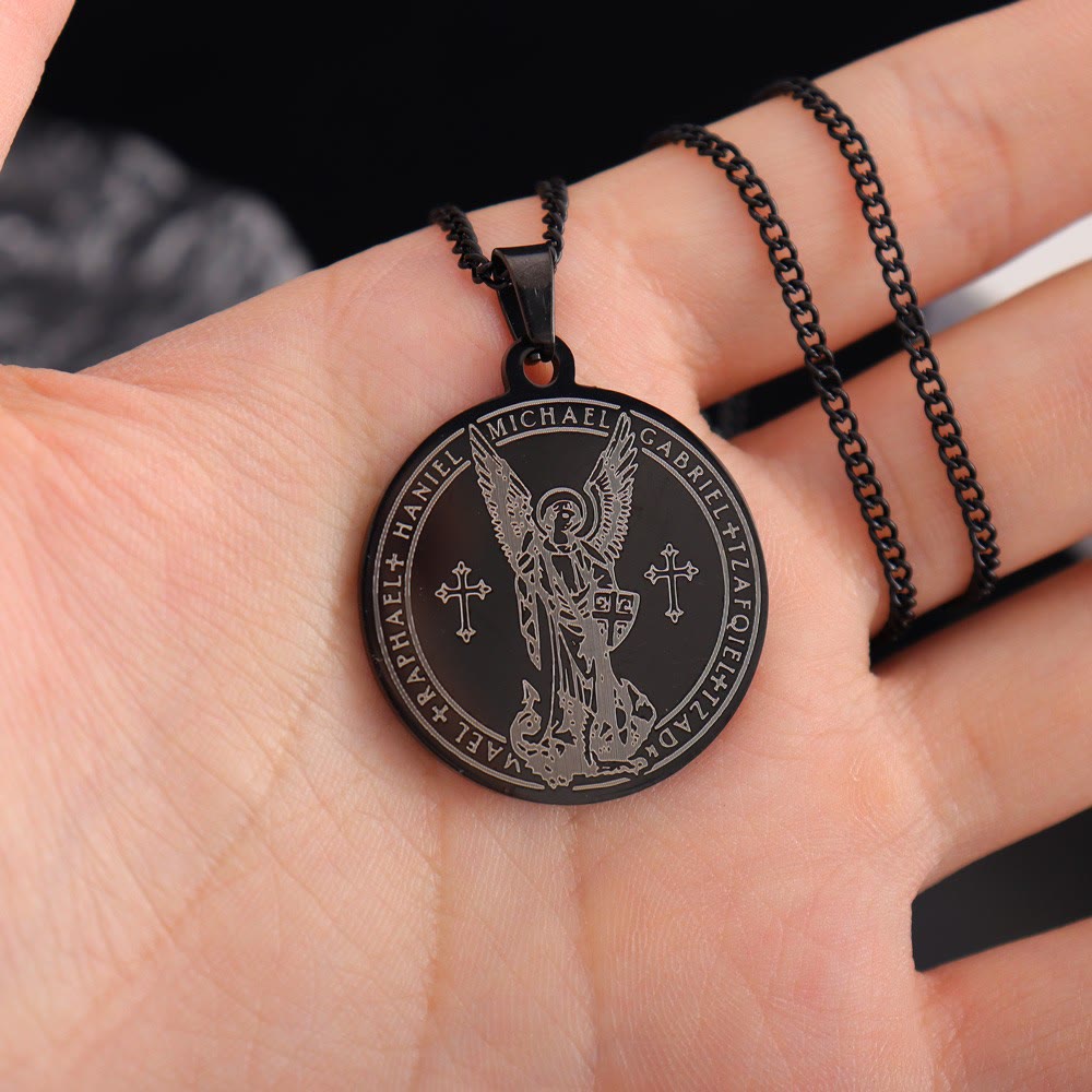 FREE Today: Archangel St. Michael Medallion Necklace - Connect with Celestial Guardians