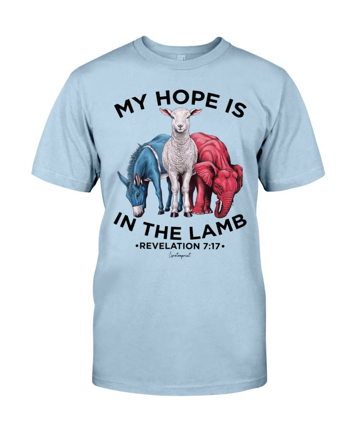 Christianartworkshop My Hope Is In The Lamb Classic T-shirt - Blue - 2XL - image 6