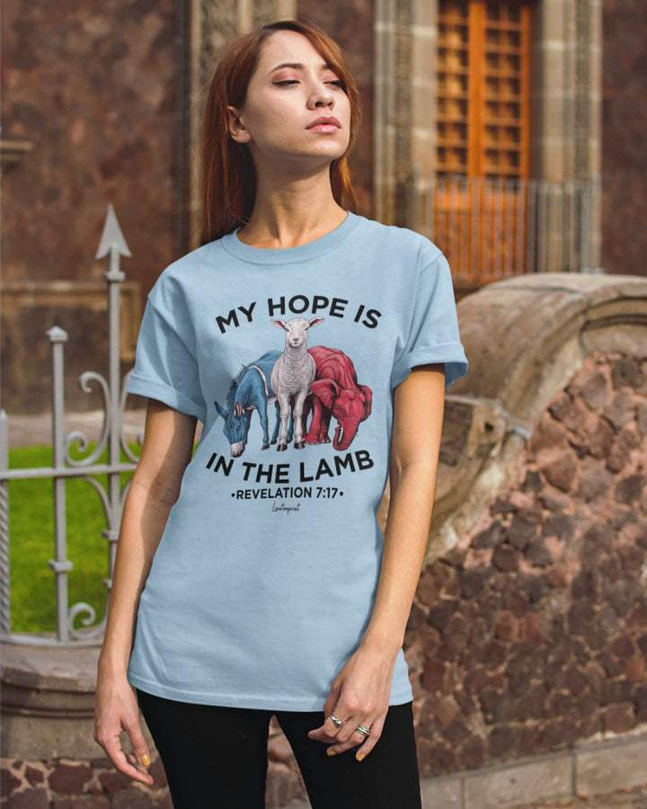Christianartworkshop My Hope Is In The Lamb Classic T-shirt - image 8